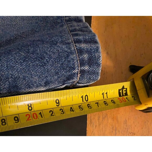 Vtg Tuff Texas Mens 40 11" Shorts Baggy Skater Denim Cargo Fade Blue Jorts Y2K - Picture 6 of 6